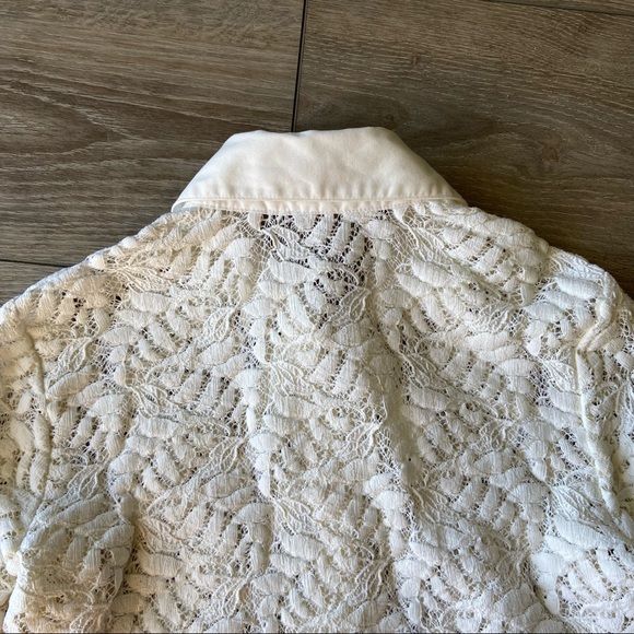 Anne Fontaine 'Calisse' Stretch Lace Blouse - Picture 10 of 16